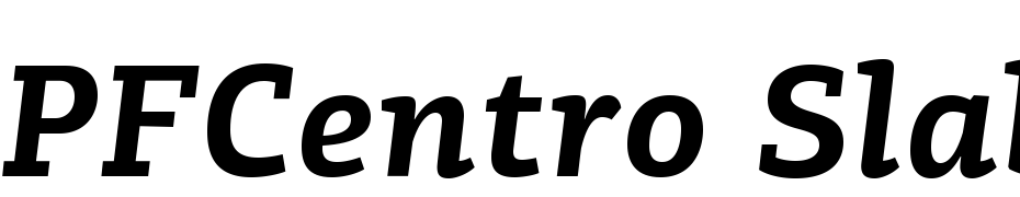 PFCentro Slab Pro Bold Italic Font Download Free